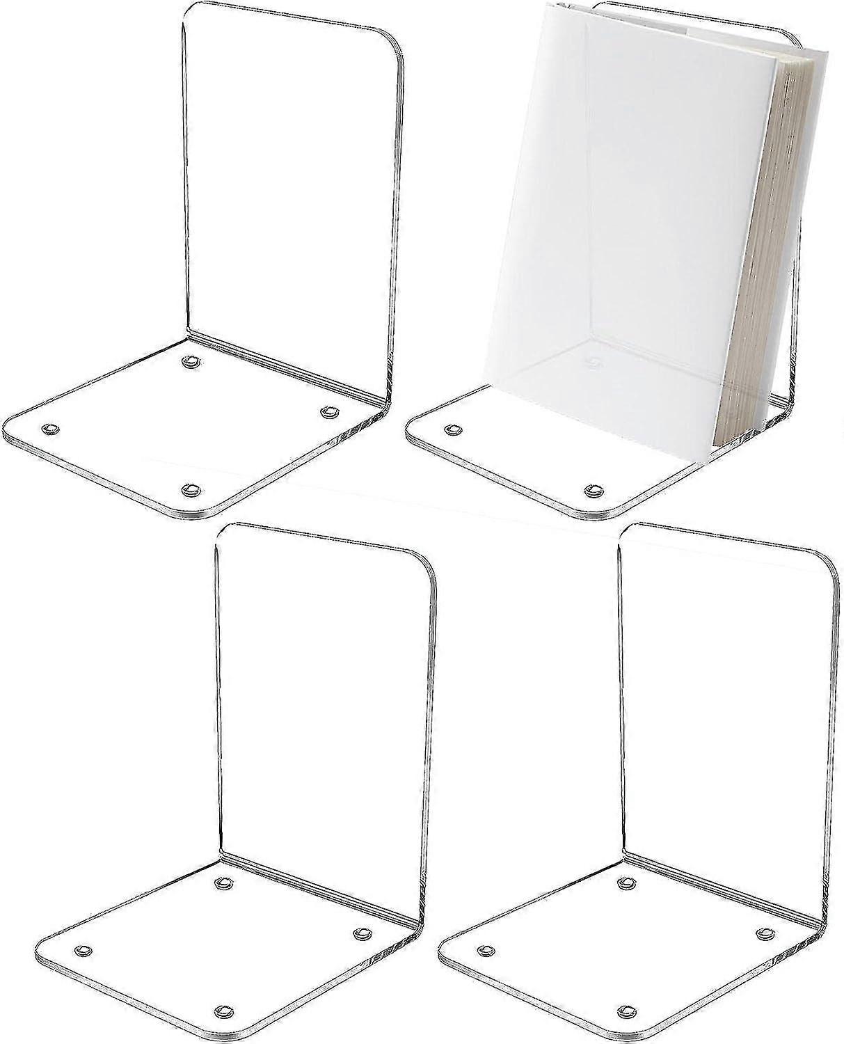 مساند كتب أكريليك ، مساند كتب أكريليك واضحة للأرفف ، مسند كتب غير قابل للانزلاق ، نهاية كتاب شديدة التحمل ، حامل كتاب سدادة ينتهي الكتاب واضح للكتب الأقراص المدمجة / الفيديو G