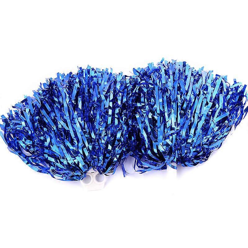 Cheer Pom Poms 1 Pair Cheerleading Poms Pom Poms Cheerleading Pompom Set Blue Sports Cheerleading Outfit Cheerleader Pom Poms Sports Party Supplies