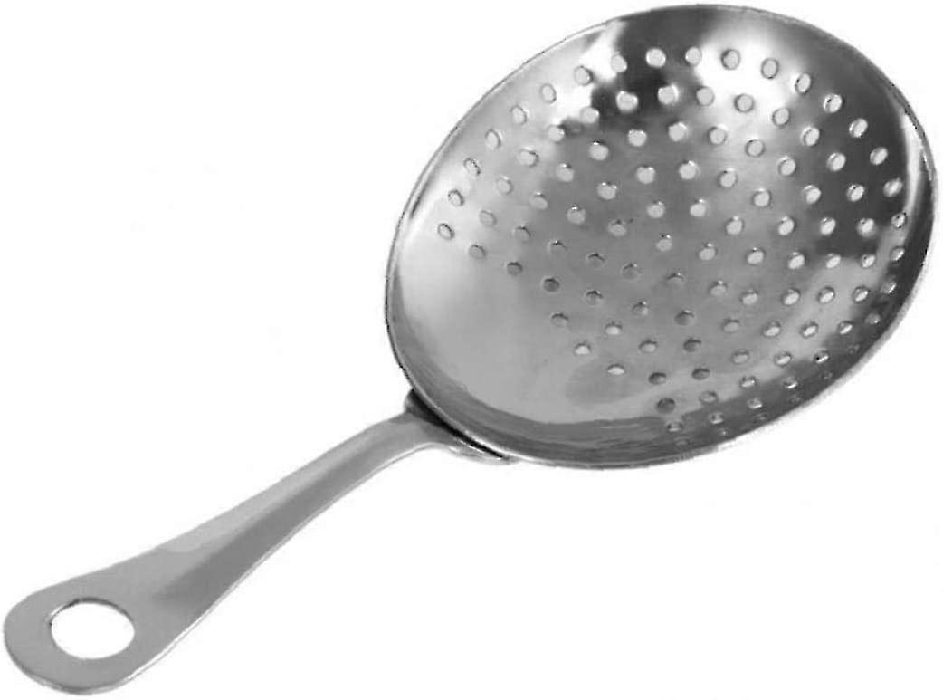 Stainless Steel Bar Strainer Ice Drink Filter Spoon Strainer Shaker Julep Strainer Bartender Tools Bar Accessories (silver1pc)