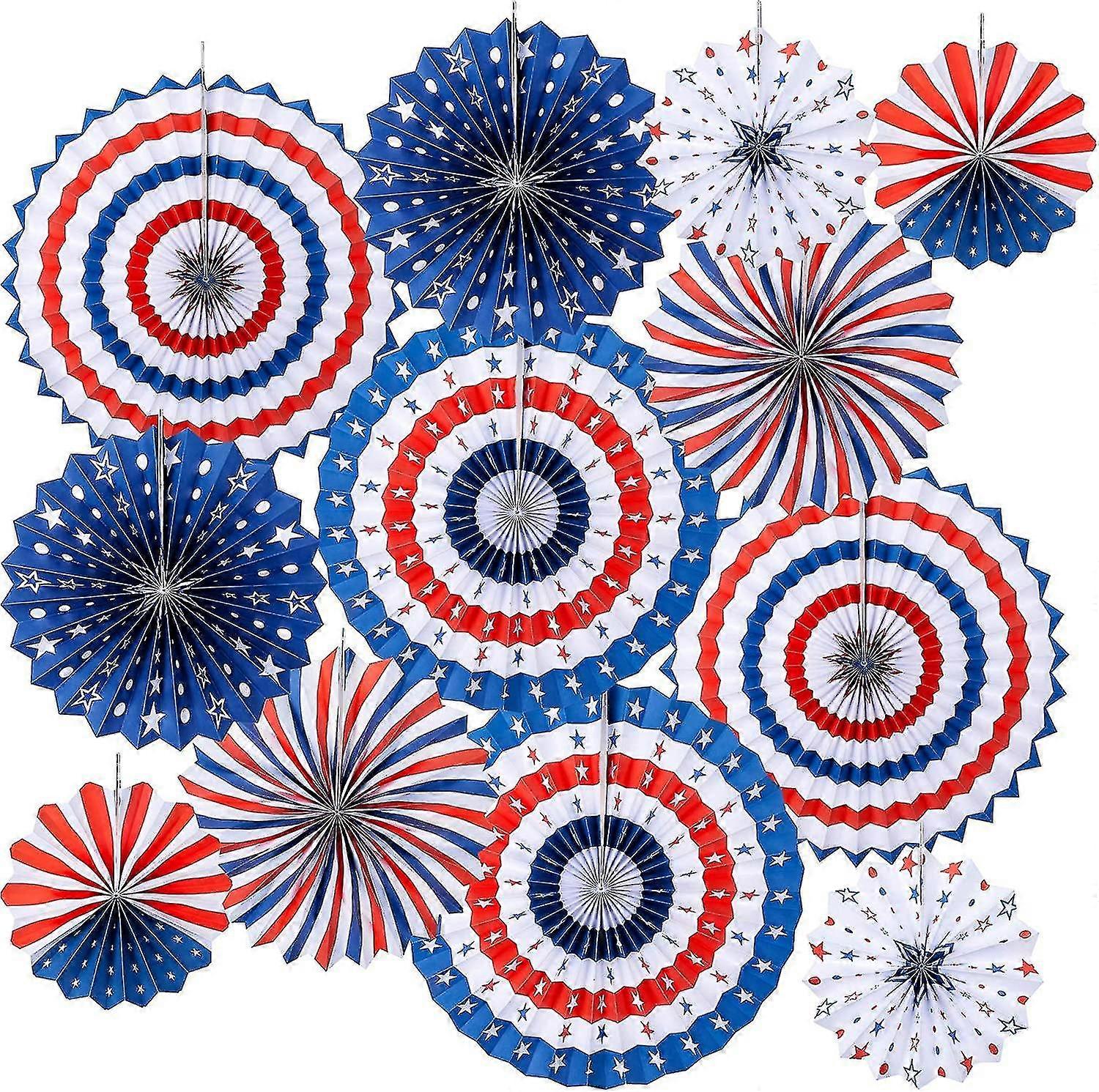 4th Of July Decorations - American Citizenship Party Decor(set Of 12)