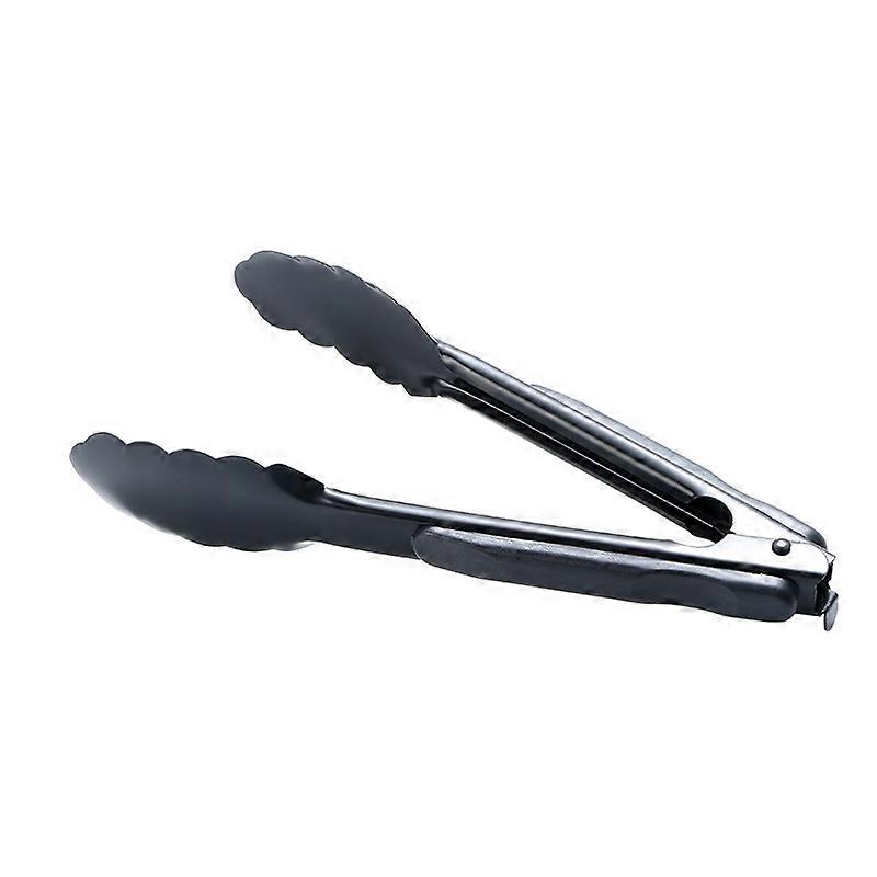 Stainless Steel Food Tongs Barbecue Kitchen Cooking Tool 9inch