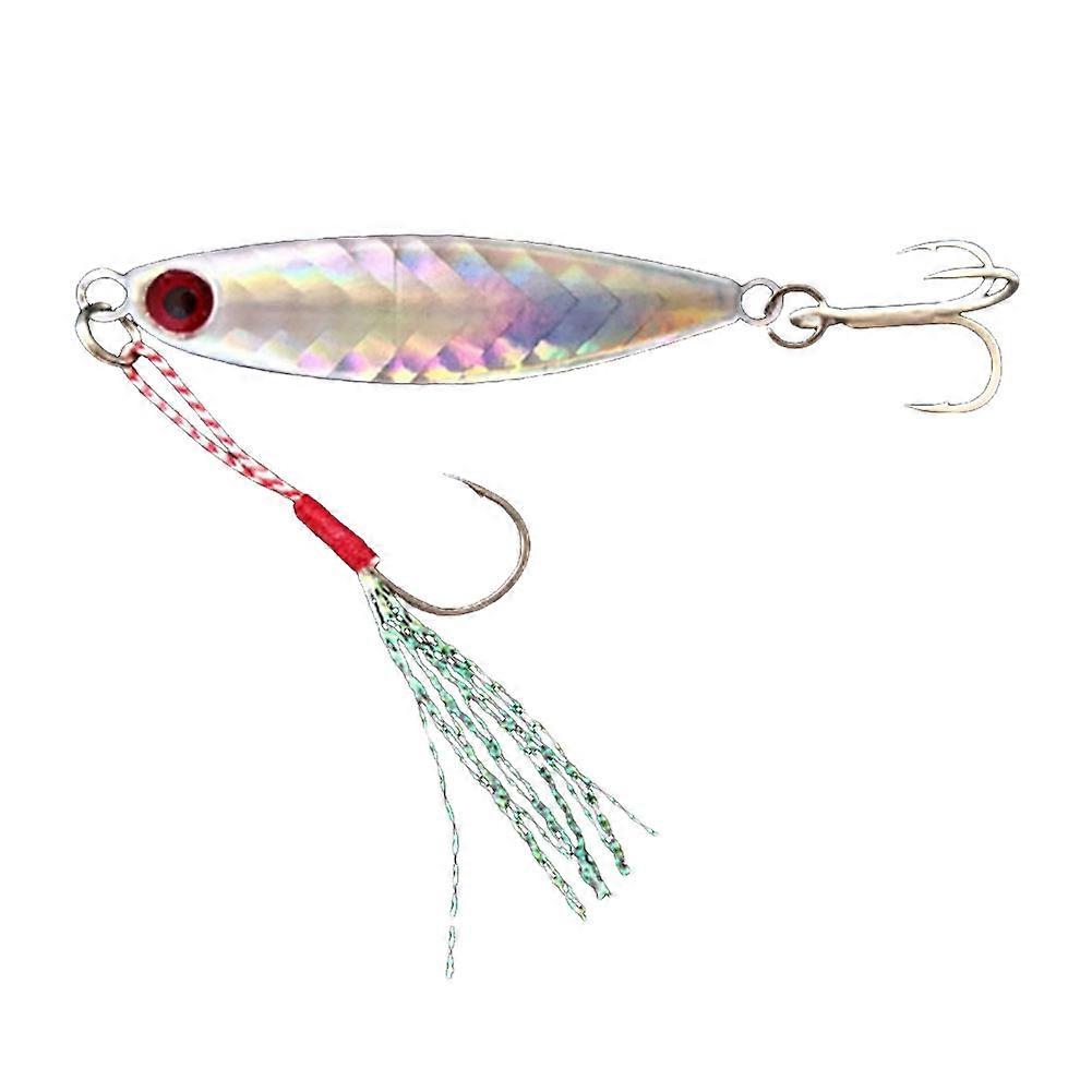 Kaesi 5cm 10g Metal Sequin Simulation Fish Fishing Bait Hard Lure with Double Hooks