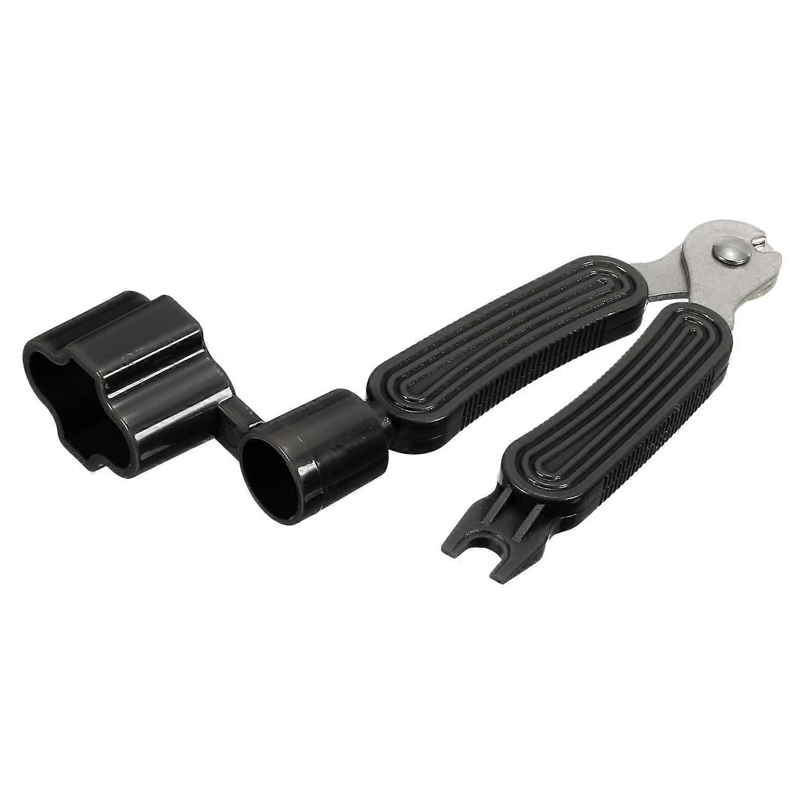 Guitar String Winder Bridge Remover Pin Puller, Black