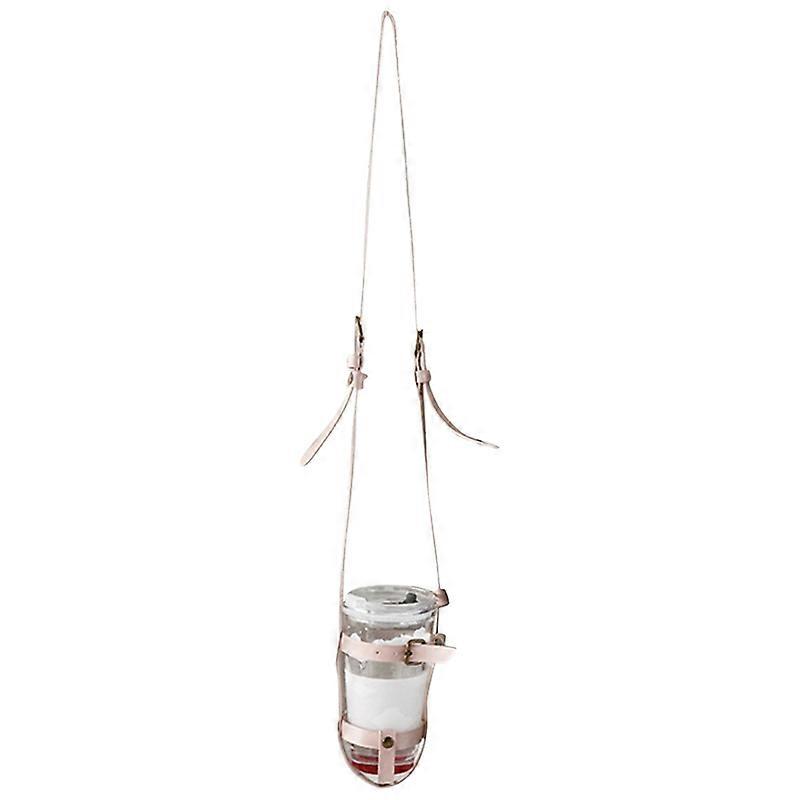 Crossbody Water Bottle Carrier Convenient to Carry Long Service Life Pure Color Hollow Water Cup Bag for Outdoor KAESI