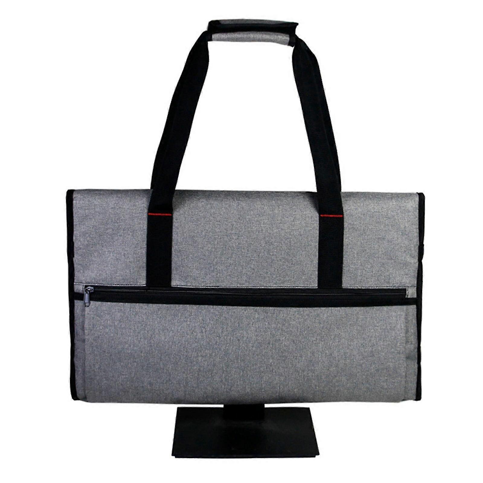 Travel Carrying Case For 24 Lcd Screens And Monitors, With Padded Velvet Lining, Protective Monitor Bag Compatible With 24 Monitor G