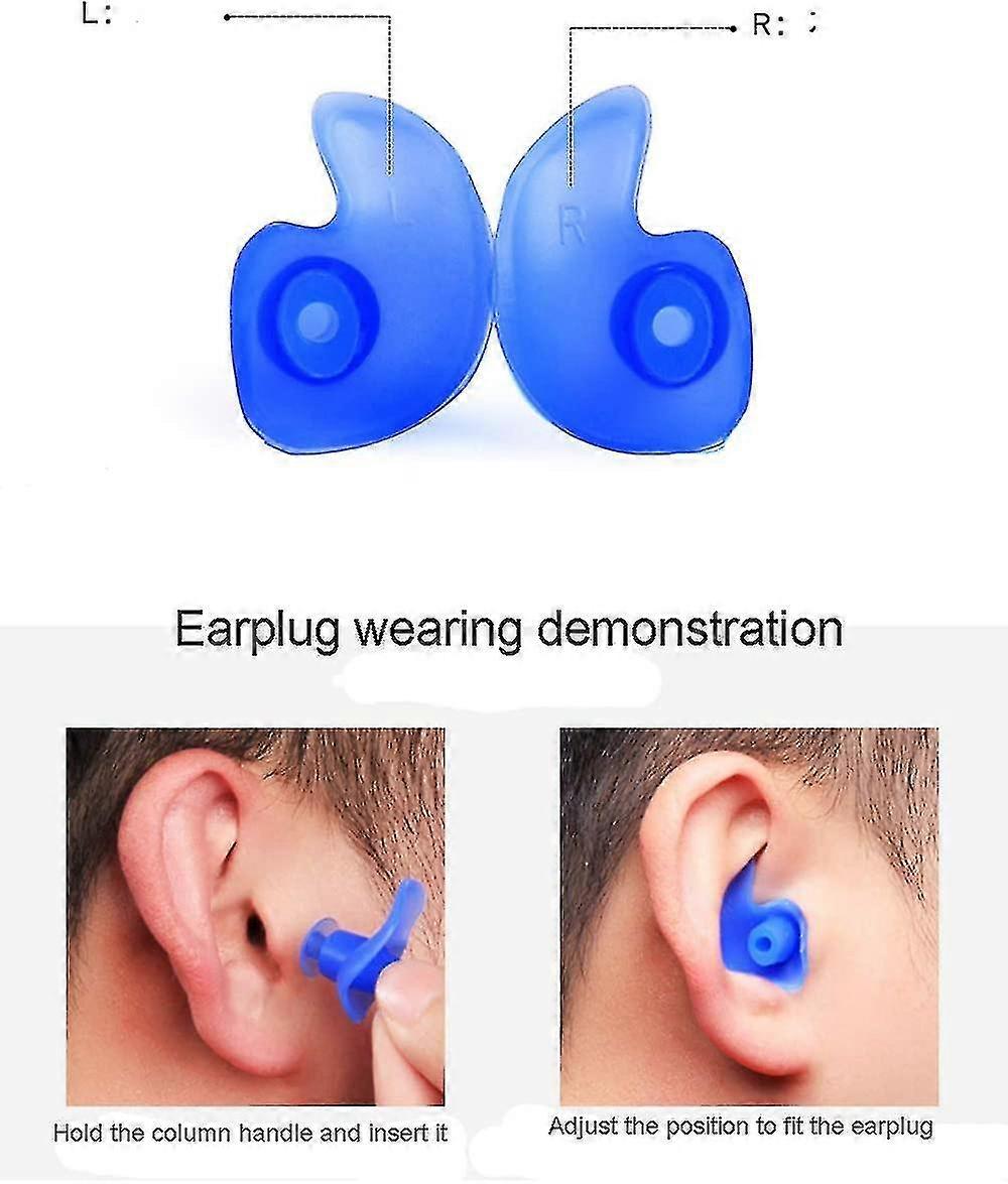 WaterDam Bouchons d'oreilles pour la natation, imperméables et ultra confortables, protège les oreilles du nageur (taille 3 3 3 : Oreille taille moyenne pour hommes (bleu, bleu, bleu WaterDam Bouchons d'oreilles pour la natation, imperméables et ultra confortables, protège les oreilles du nageur (taille 3 3 3 : Oreille taille moyenne pour hommes (bleu, bleu, bleu