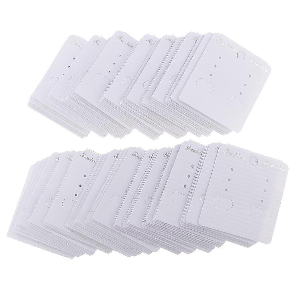 100 Pcs Assorted Style Display Cards/Tags 45x48mm White PVC
