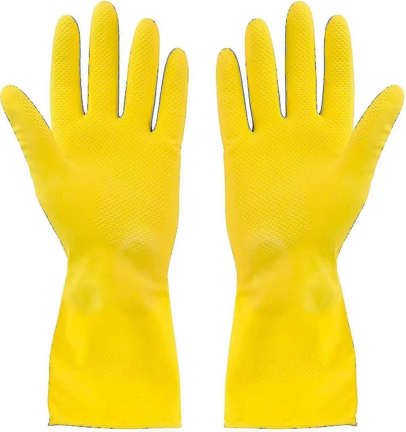 3 Pack Yel Cleaning Gloves-large