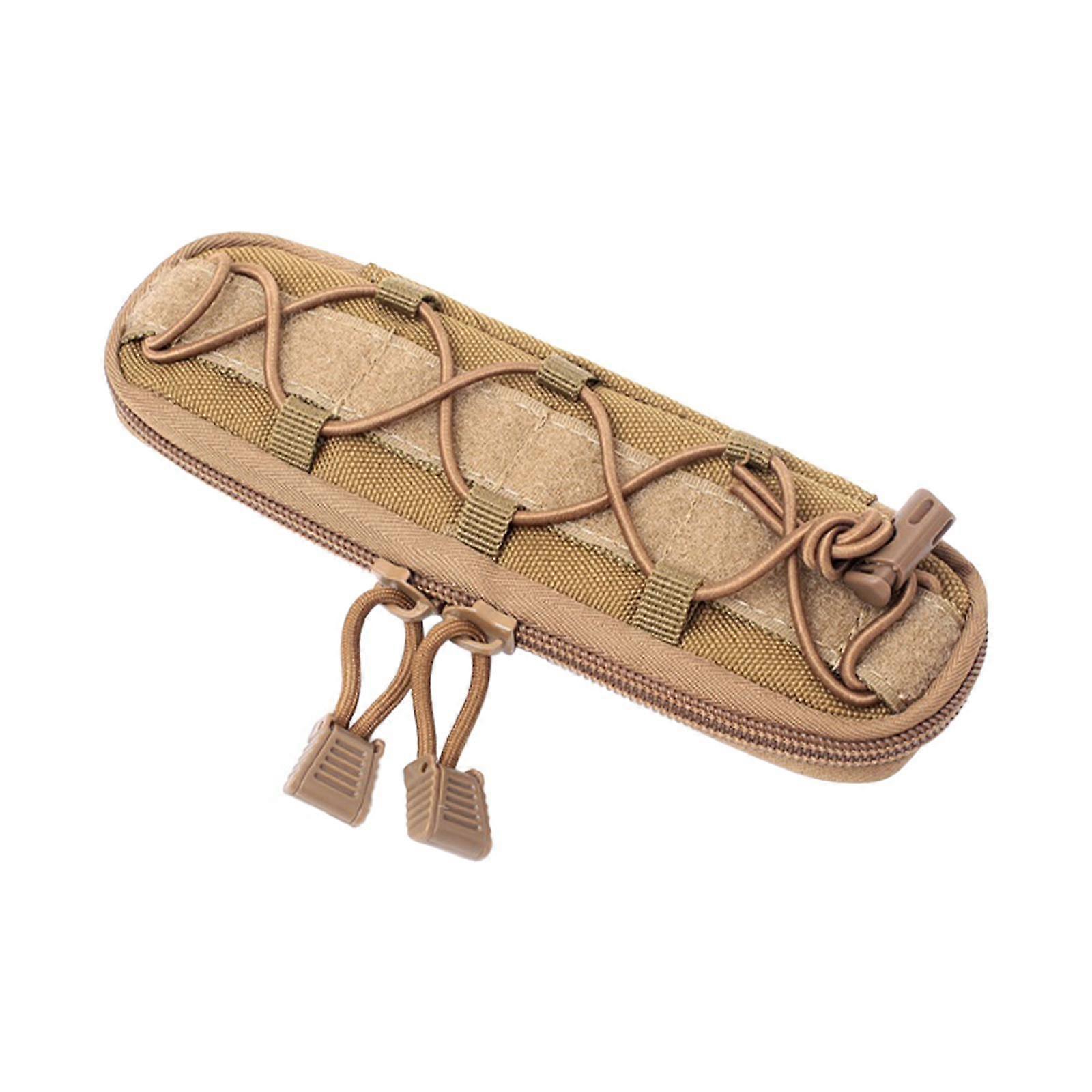 Molle Pouch Holder Training Belt Bag Multi Tools Knife Bag Mud 20x6cm