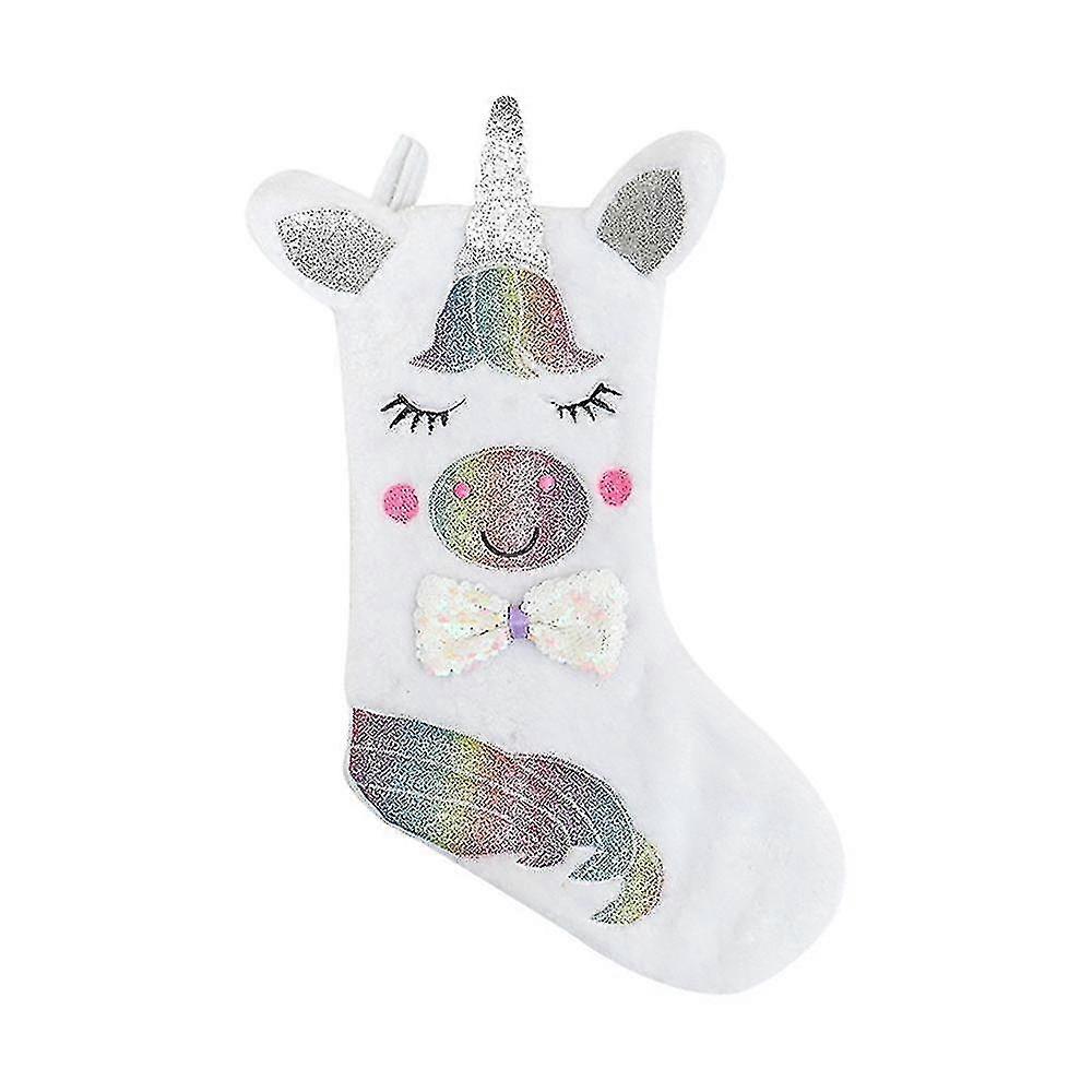 Christmas Stocking With Led Light Sparkly Stocking Fireplace Hanging For Ch