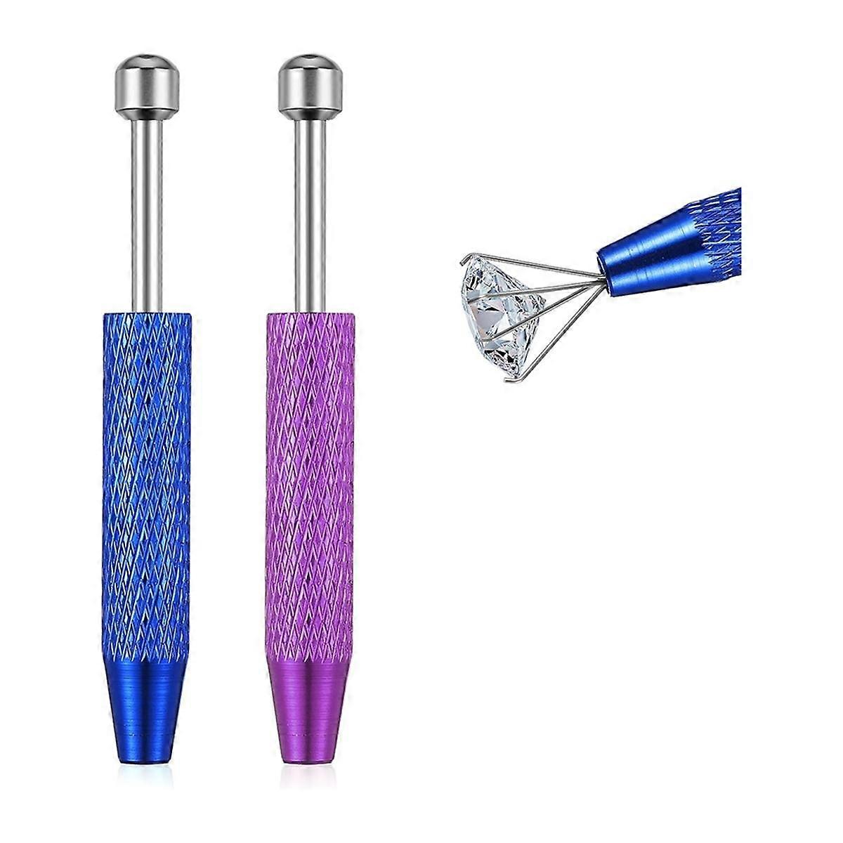 2Pack Piercing Ball GrabberTool, 4-Claw Pick Up Tool Mini Piercing Removal Tool, for Small Parts Ic Chips Pickup