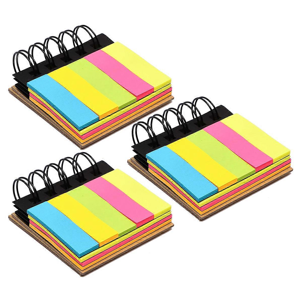 3pack Notebook-uri mici, Notepad-uri spirală Pocket Notebook Memo Pads colorate wirebound Mini Notebook portabil Business Office Notebook
