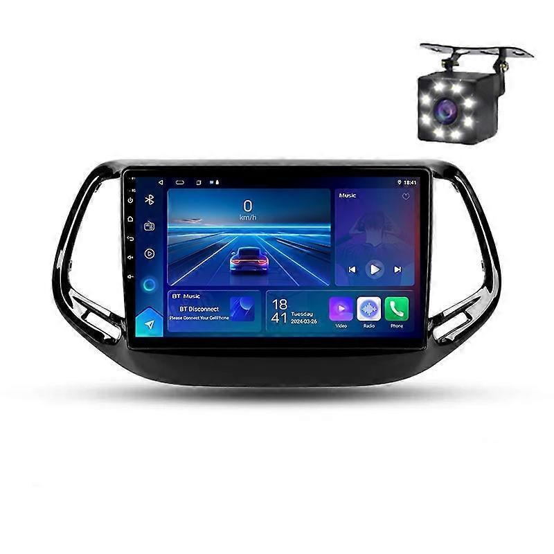 Android 14 Car Radio For Jeep Compass 2 MP 2016 - 2018 Auto Multimedia Player Stereo