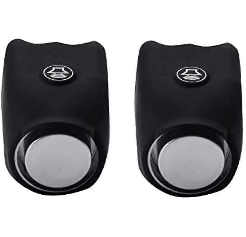 Polkupyörän sarvi silikoni 120 dB sähköpolkupyörä Kello Polkupyörän rengas Polkupyörän ohjaustangon hälytys pyöräilyyn (musta)