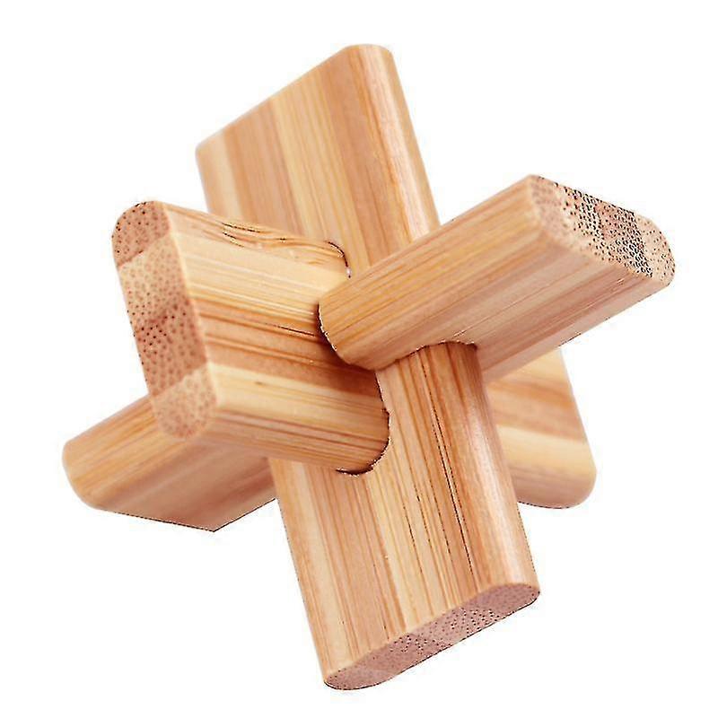3d Wooden Puzzles Brain Teaser Lock Logic Intellectual Educational Toy Jigsaw Puzzle Removing Assembling Cube