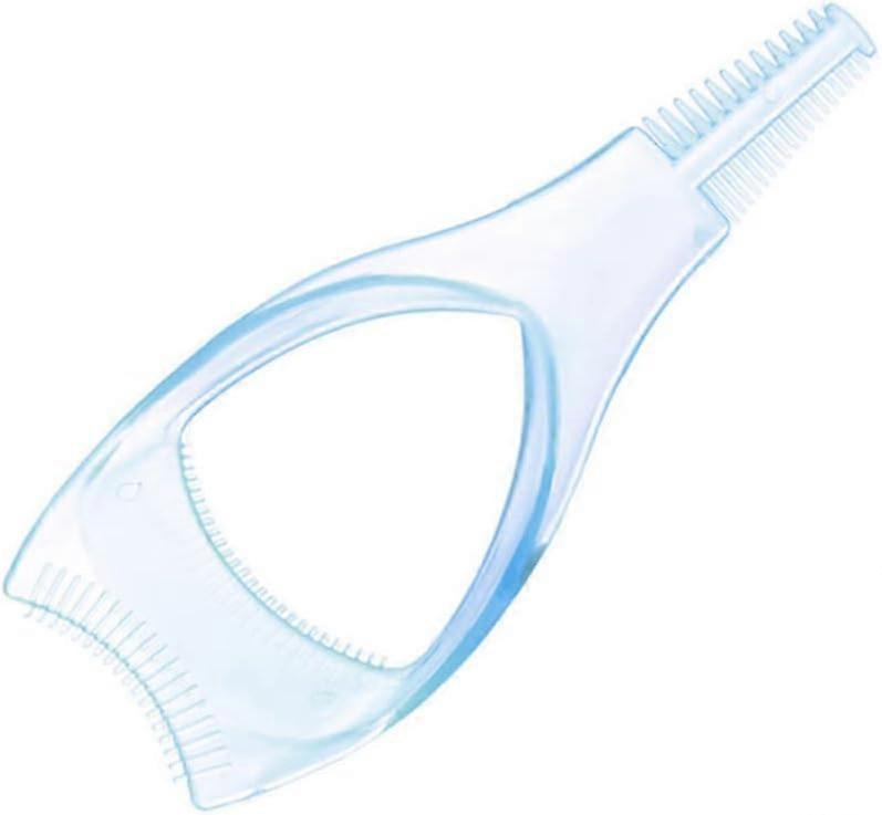 3 in 1 Eyelash Comb, Mascara Applicator Guide Eyelash Brush Plastic Eyelash Card Makeup Eyelash Toolblue1pcs