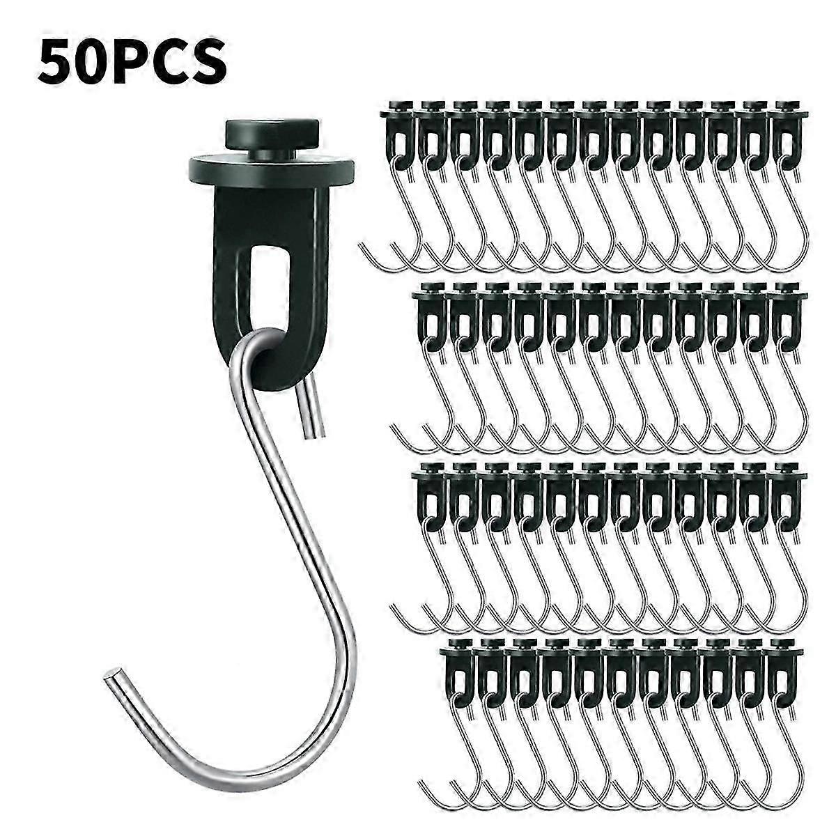 50PCS Greenhouse Hooks Hanger Greenhouse Twist Clips Greenhouse Fixing Clips with Hook for Outdoor