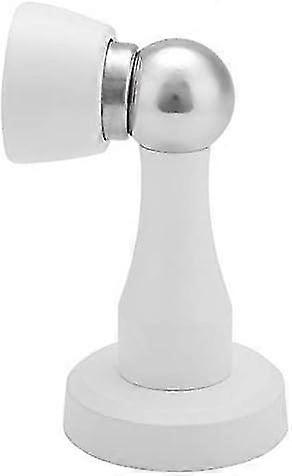 Solid Stainless Steel Magnetic Door Stopper, White
