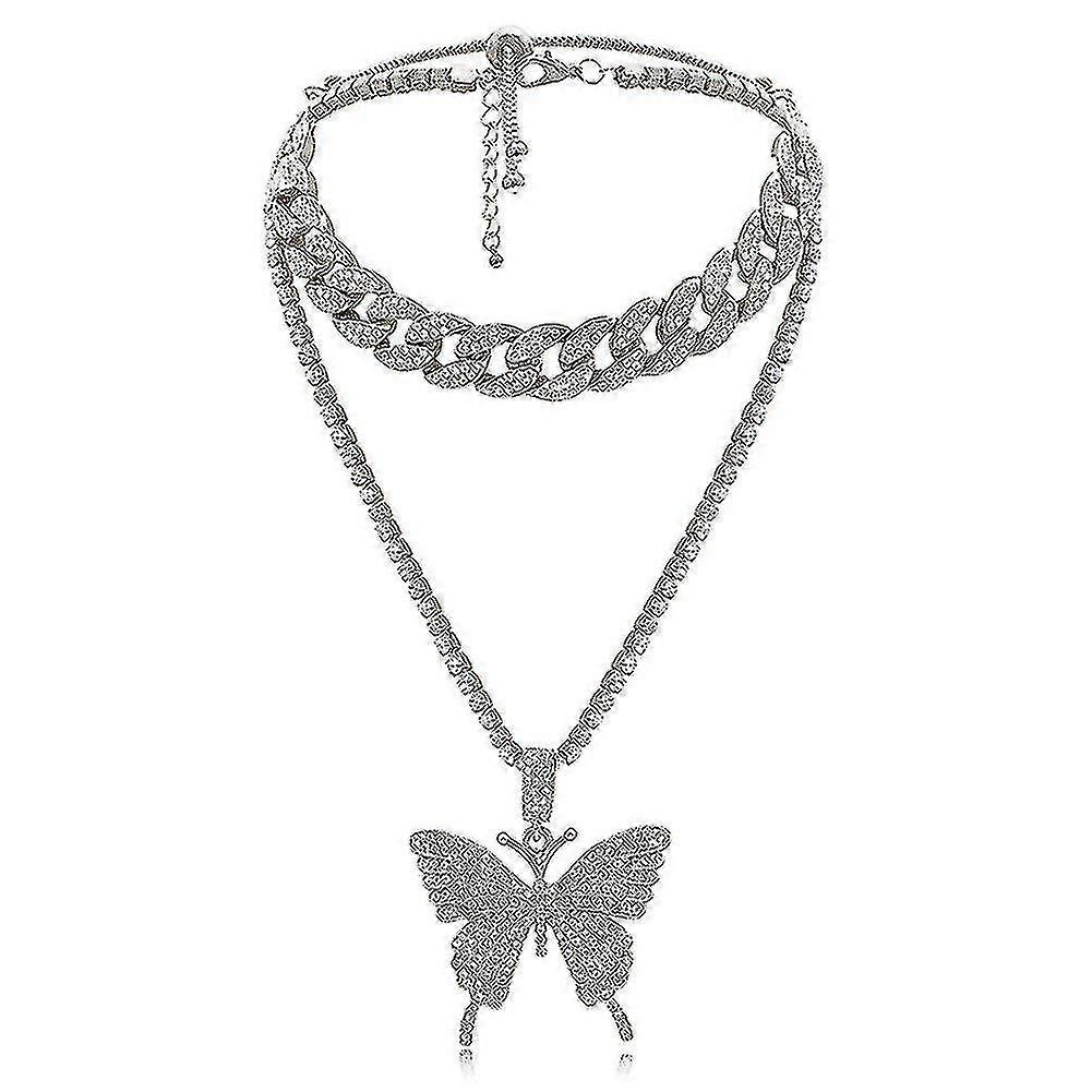 Chain Butterfly Necklace Clavicle Chain Sweater Chain Long