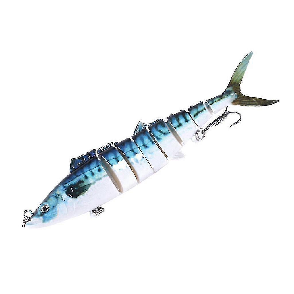 8 Segment Multi Jointed Fishing Lure Bionic Bait Eel Swimbait Blue1