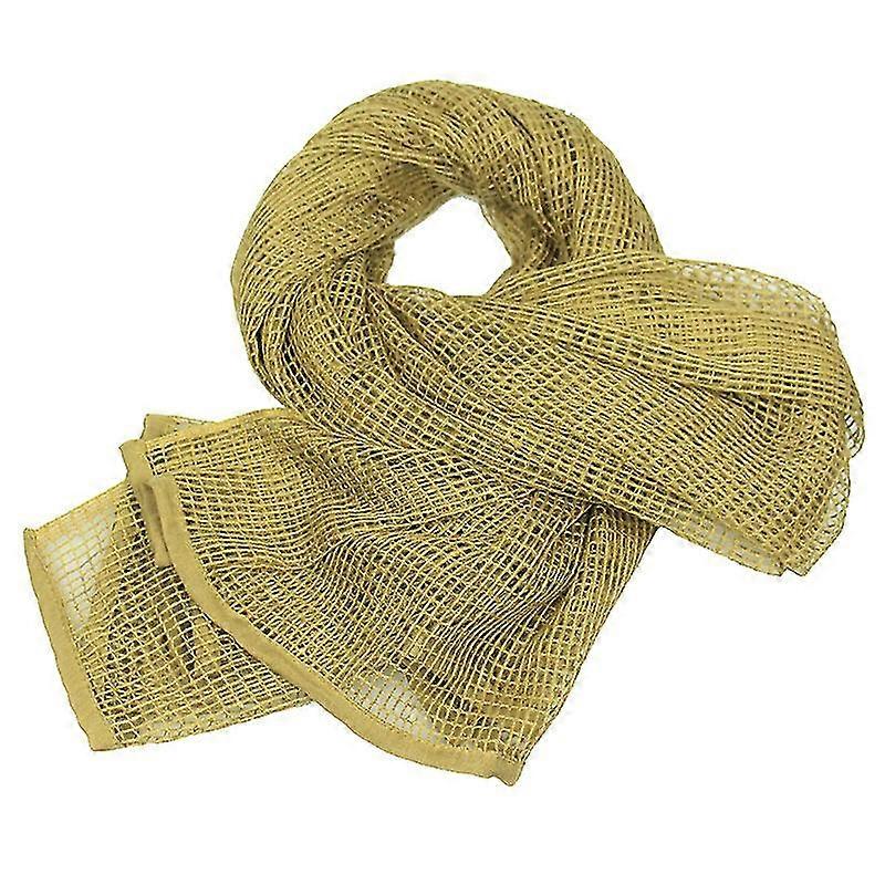 Tactical Mesh Scarf Outdoor Sports Chicken Large Mesh Scarf Field Army Fan Mesh-Camo Mesh Net Tactical Scarf For Hunting Shootin