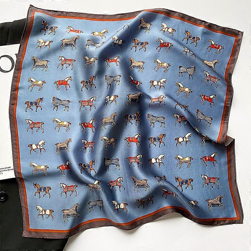 New 2022 Pashmina 100% Mulberry Silk Scarf Fashion Women Summer Beach Small Scarves Shawl Poncho 53*53cm Hijab Bandana Kerchief|Women's Scarves|