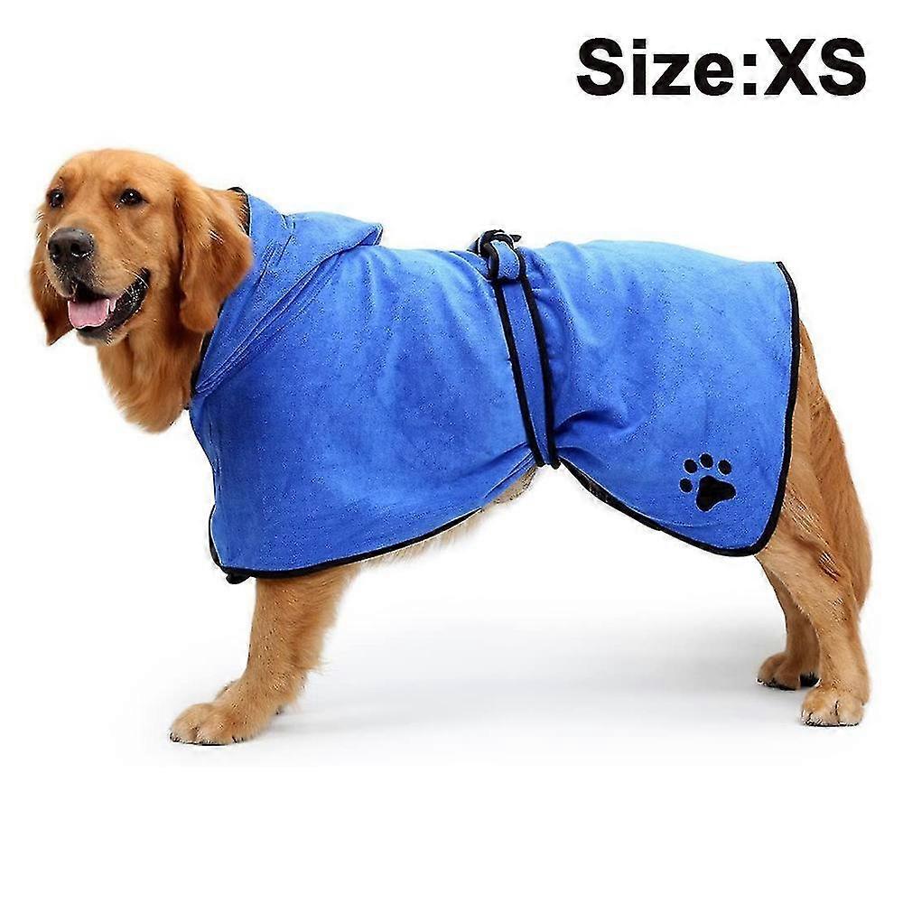 Microfiber Dog Bathrobe,quick Drying Pet Bath Robe,pets Towel Brown Xs