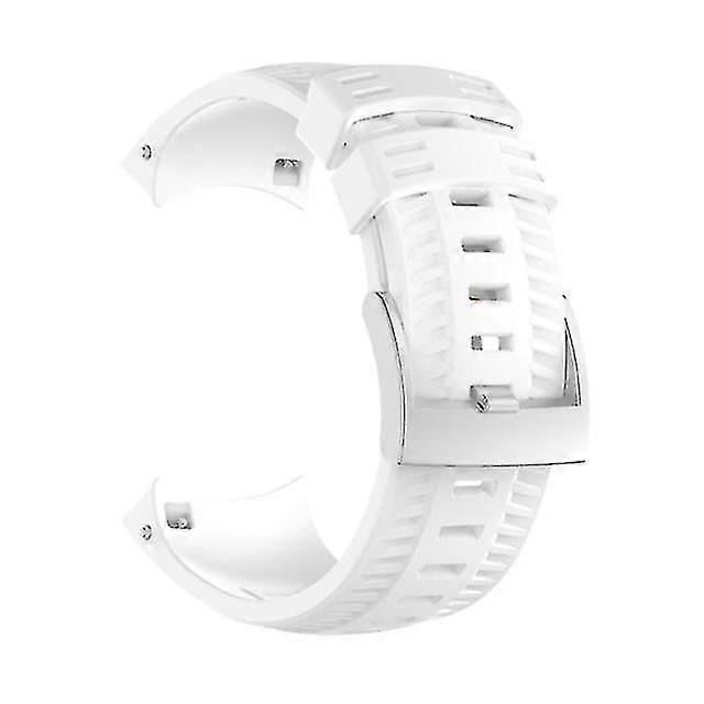 Replacement Silicone Watch Band For Suunto 9 White