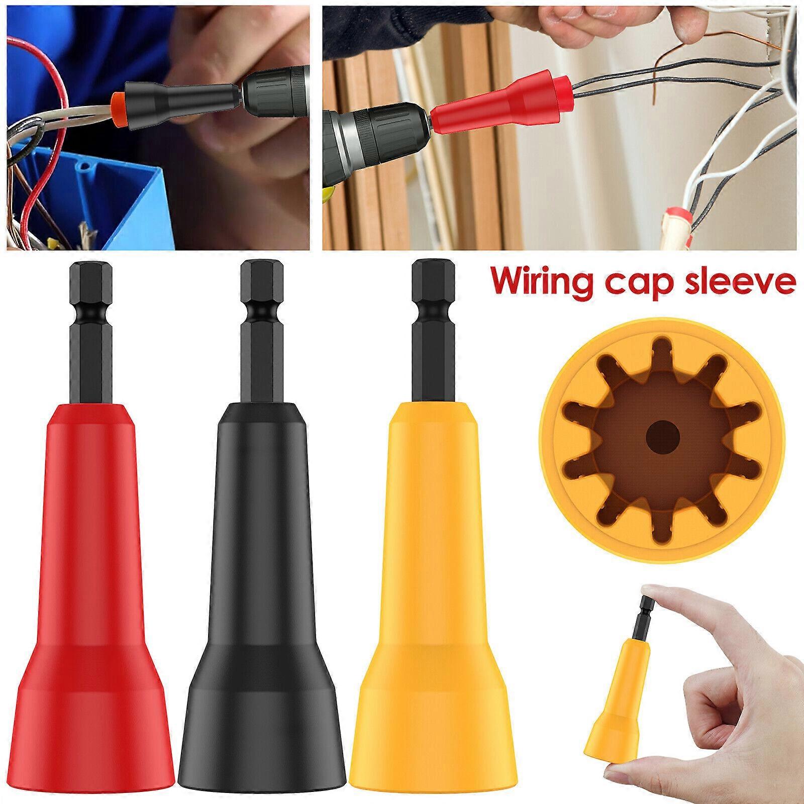Wire Twisting Tool, Spins Twist Wire Connector Socket, Wire Nut Driver, with 1/4" Chuck Twist Wire Nuts with Drill Reduce Fatigue, Improve Efficiency