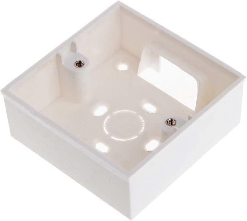 PVC wall junction box 86x86 mm for switch socket base.