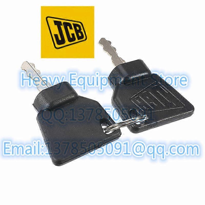 2 Pcs Ignition Start Key Switch Starter key For JCB 3CX Excavator JCB Bomag Excavator Key Most JCB Digger Replacement Parts