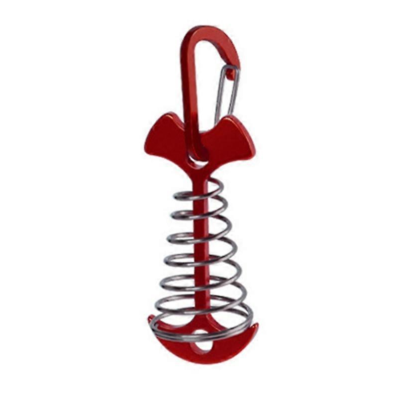 Deck Plank Board Tent Stakes Fishbone Deck Anchors Peg with Spring Buckle