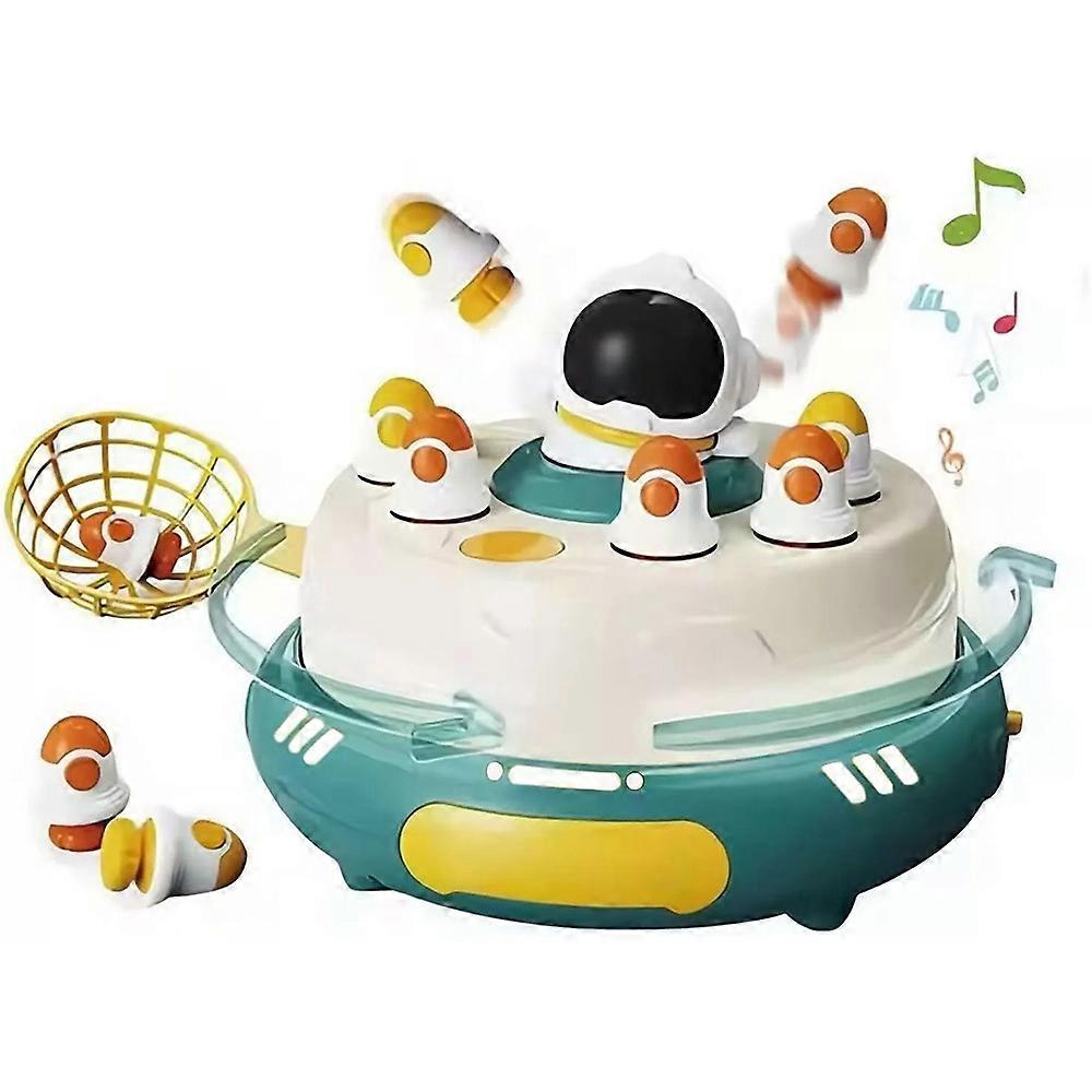 Rocket disc bouncing spinning disc children's concentration training toy tabletop game parent-child interaction baby puzzle