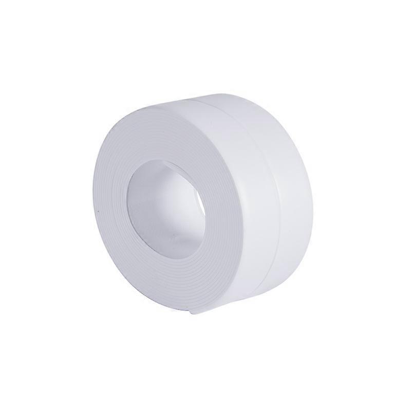 2 rotoli di nastro sigillante autoadesivo impermeabile, nastro sigillante autoadesivo in PVC per pareti, doccia, WC, cucina, bagno (bianco)