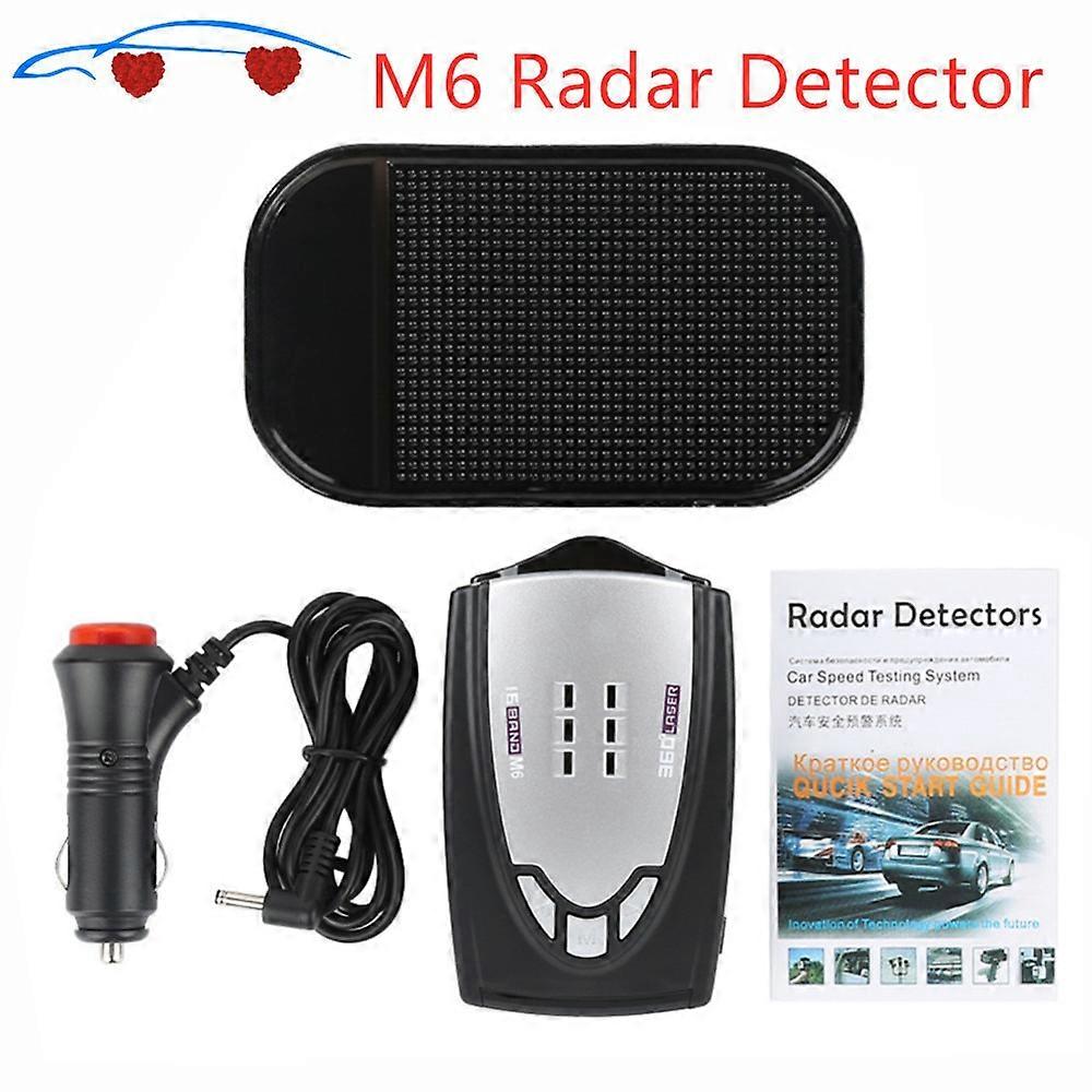 M6 Car-Styling Speed Radar Detector Voice Alert Warning 16 Band Auto Truck Vehicle Car Radar Detector 360 Degrees