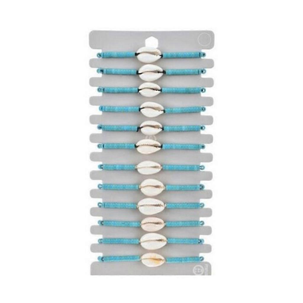 12pcs Vintage Stone Beads Shell Charm Bracelets Set Pour Femmes Hommes Fait Main