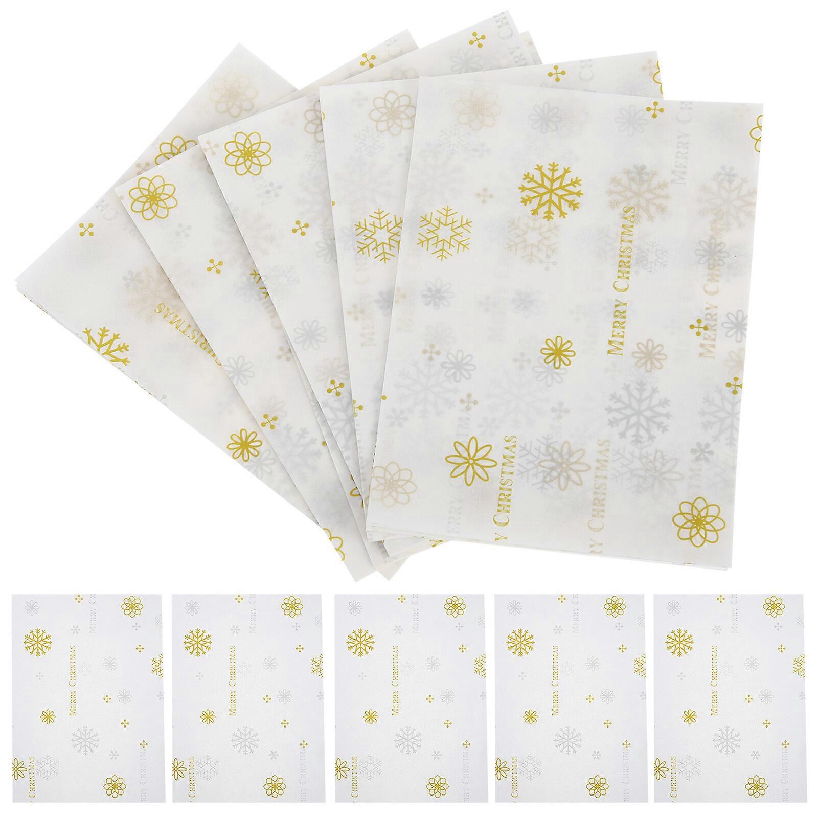 500 ورقة أغلفة حلوى عيد الميلاد نوجا شوكولاتة حلويات ورق تغليف