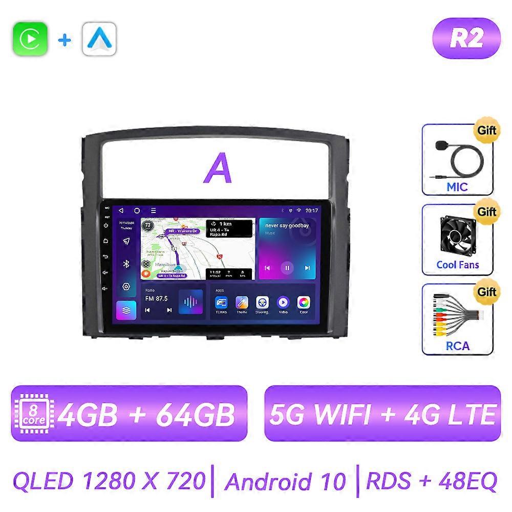 Android Autoradio Per Mitsubishi Pajero 4 V80 V90 2006 - 2014 Lettore Video Multimediale Carplay GPS Navigazione Touch Screen
