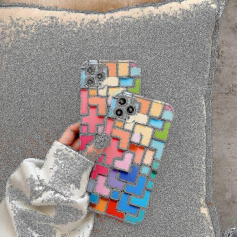 Colorful 3d Block Case For Iphone 12 Mini 11 Pro Max Stylish Creative Se 20