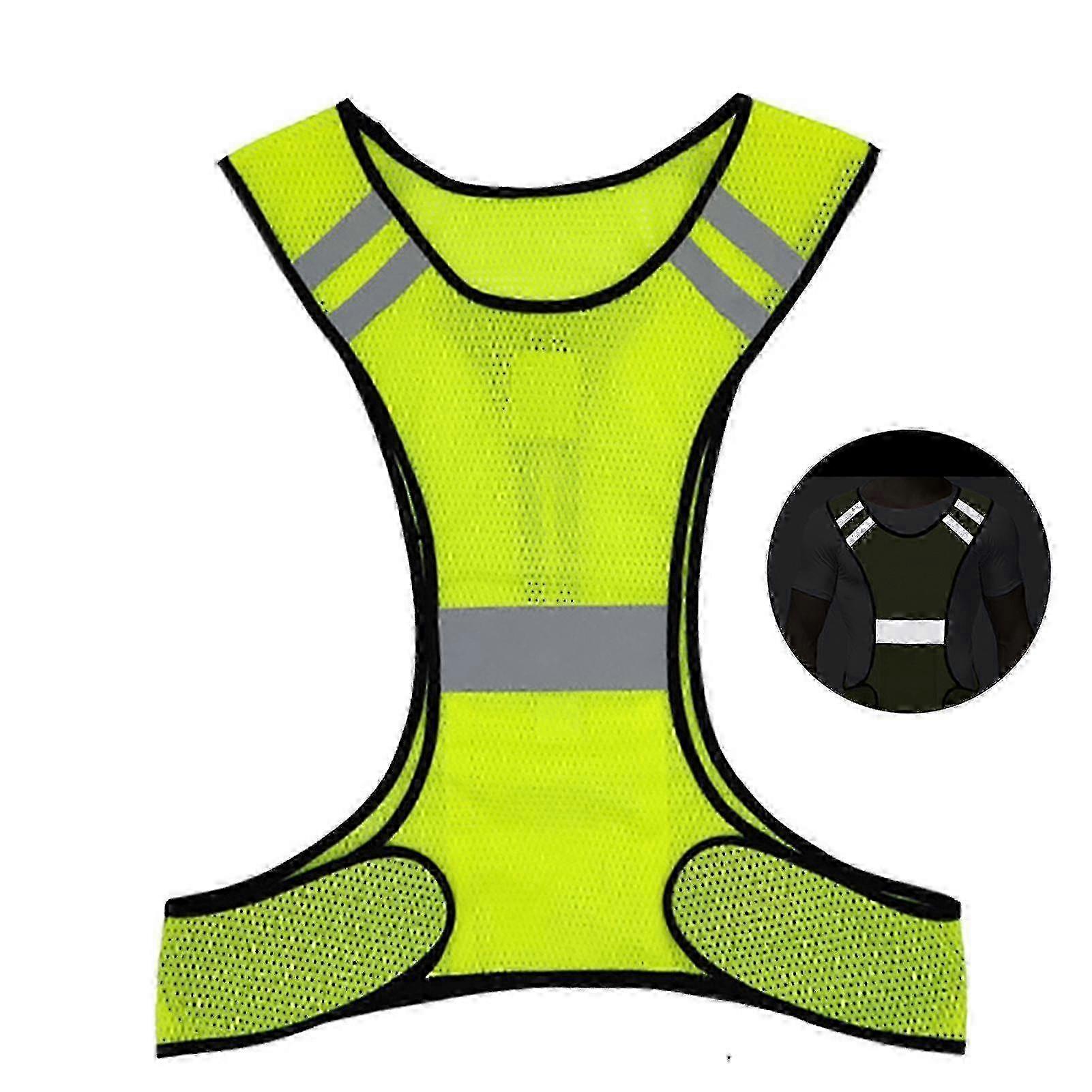 Heijastava juoksuliivi miehille ja naisille, juoksuvarusteet yökävelyyn