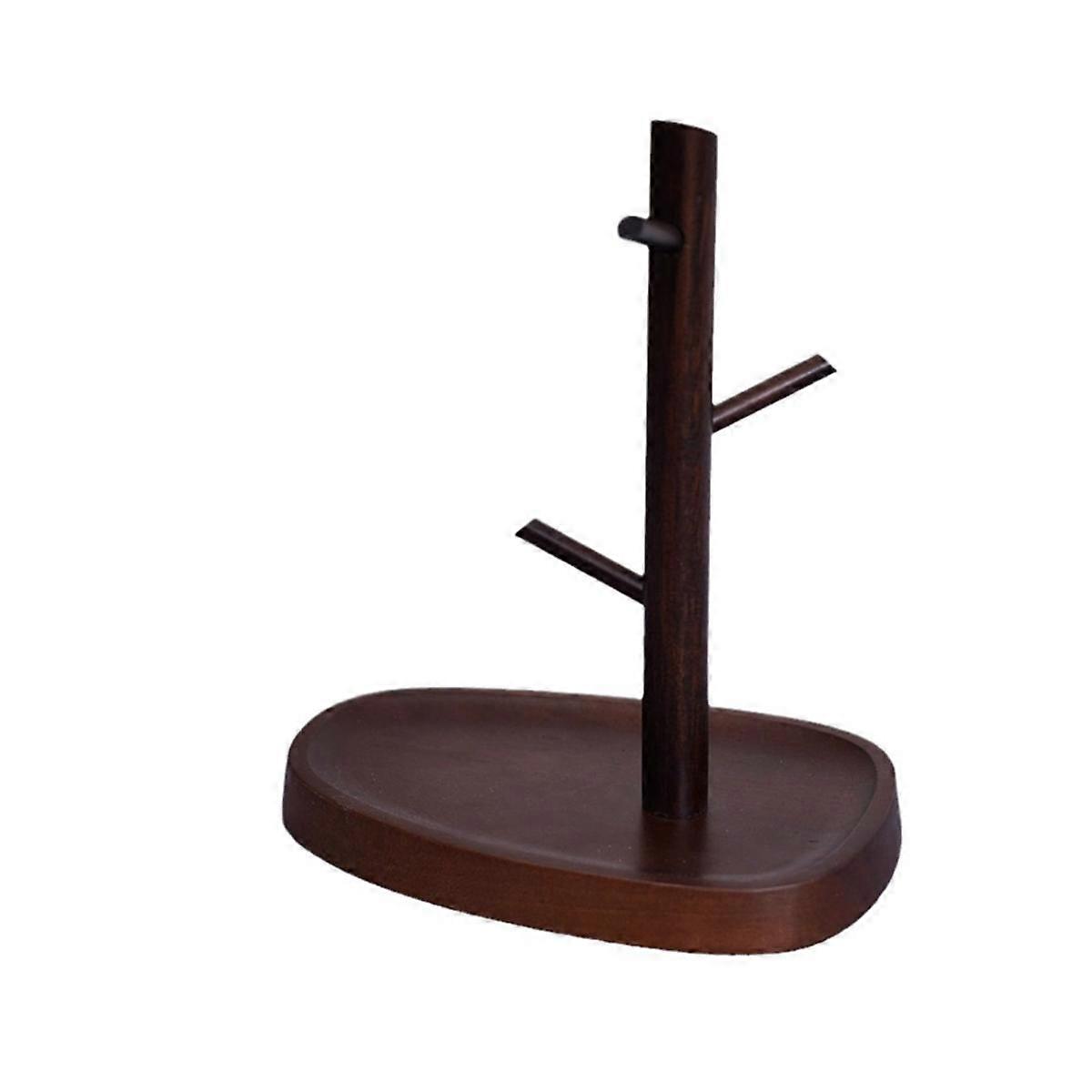 Solid Wood Round Multifunctional Entrance Ornaments, Key Storage Rack, Dressing Table Desktop Stora