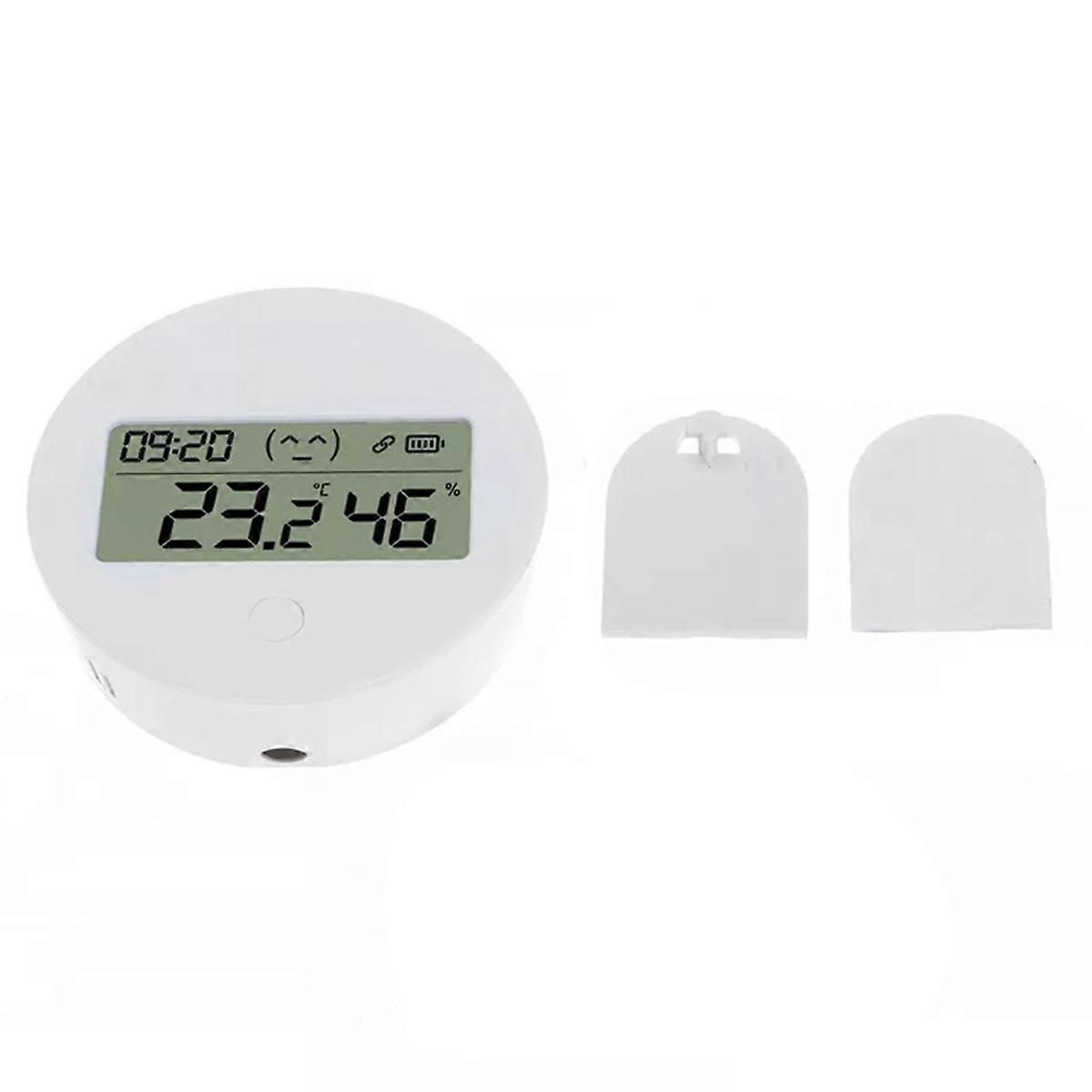 Smart Temperature and Humidity Sensor LCD Screen Display Temperature and Humidity Sensor Voice Assistant Compatible
