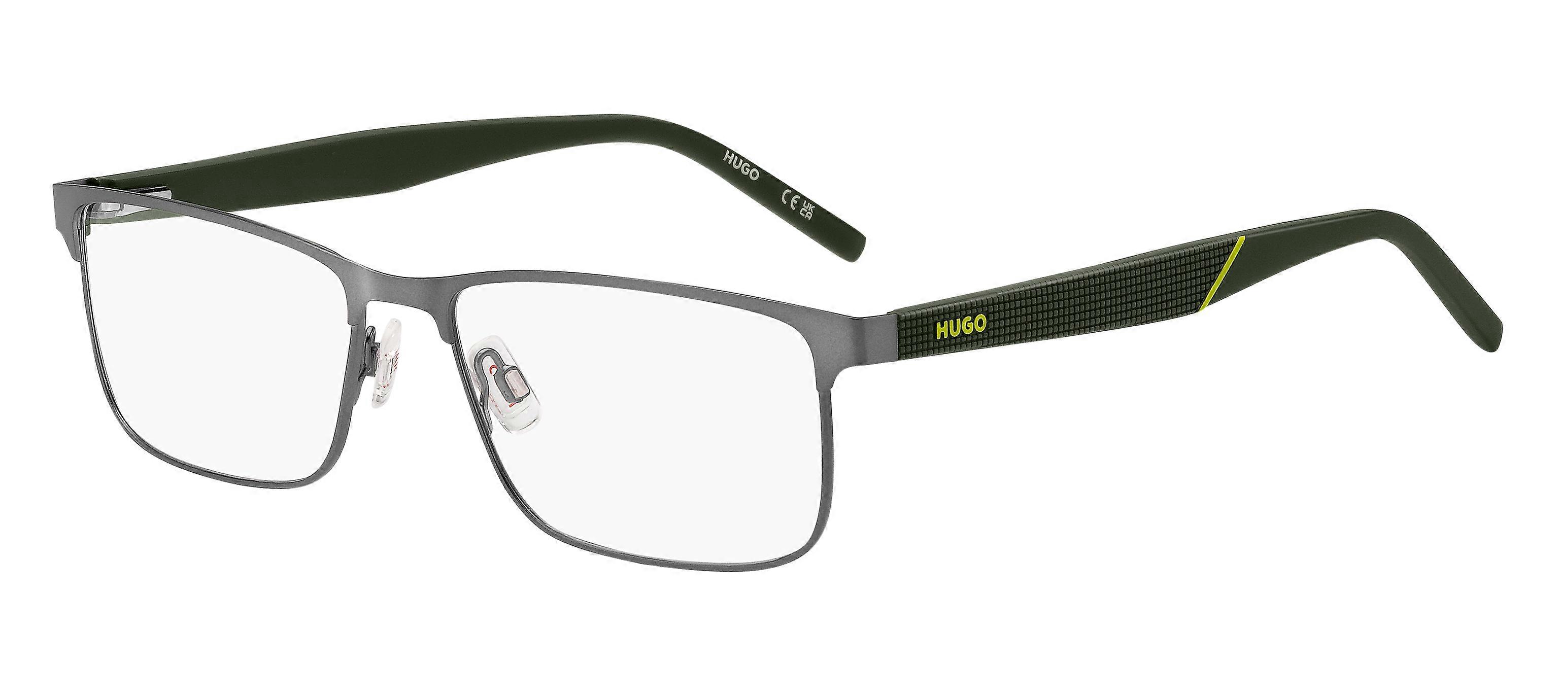 Eyewear Frames HUGO HG 1309 MFK MATTE RUTHENIUM GREEN 56/17/145 MAN