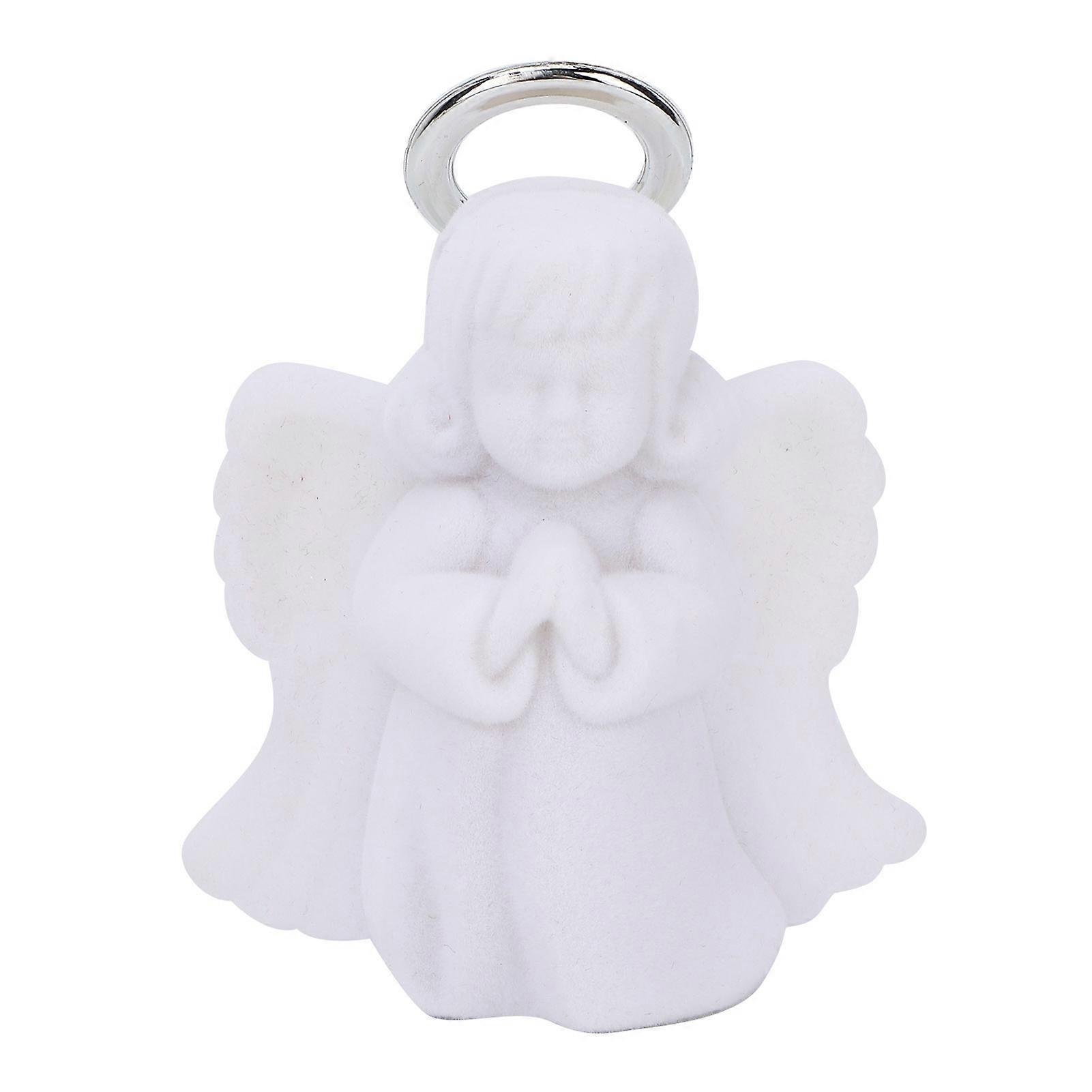 Angel Shaped Jewelry Box - Portable Clamshell Storage Case for Earrings, Necklaces, and Gifts