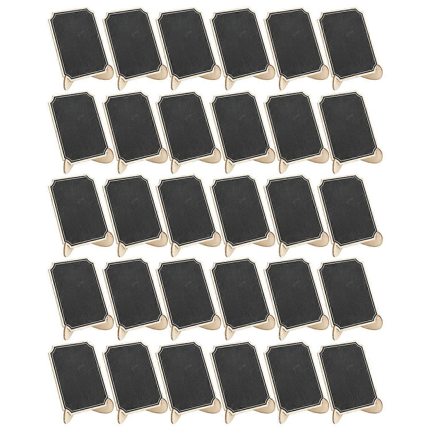 30Sets Mini Chalkboard Signs with Stand Detachable Saving Space Good Stability Portable Small Chalkb