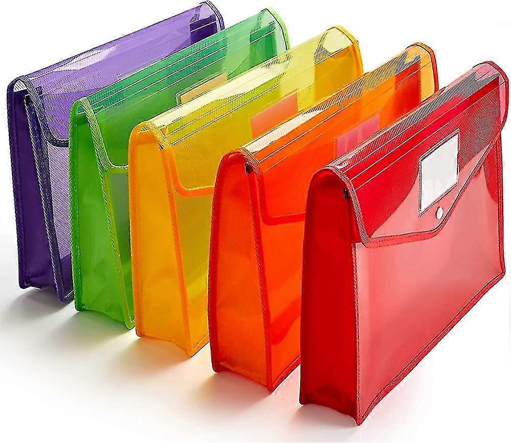 البلاستيك مجلد ملف بولي مغلف توسيع ملف محفظة مجلد وثيقة مع زر المفاجئة