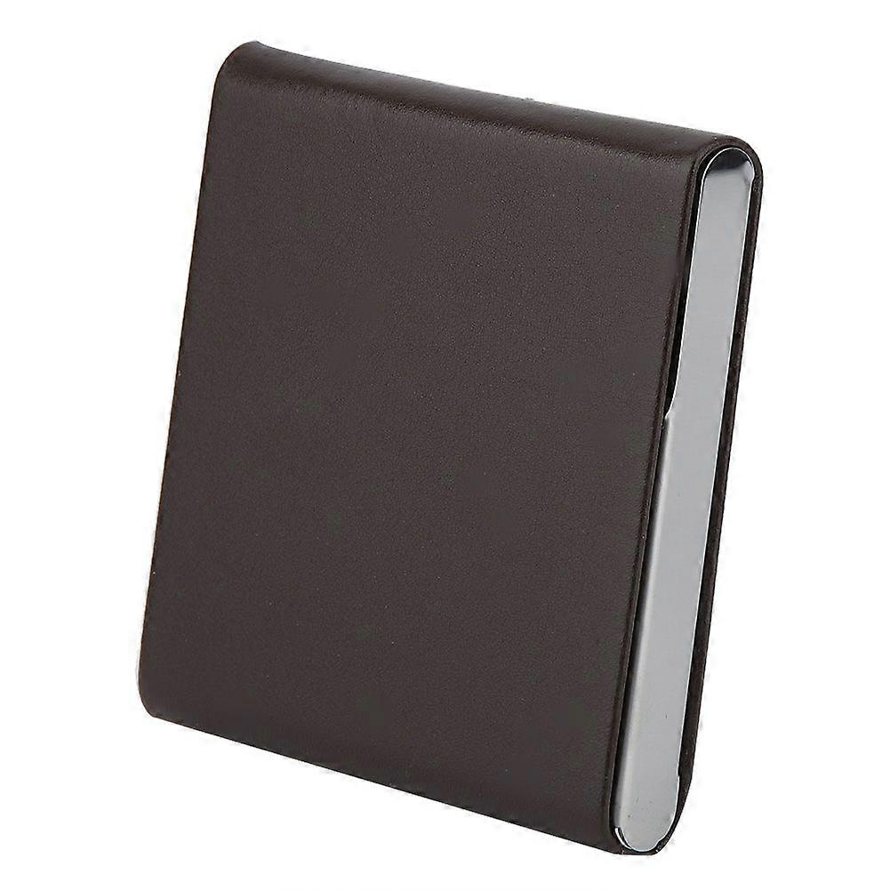 10 Cigarettes PU Leather Nice Gift Smoker Cigar Case (Brown)