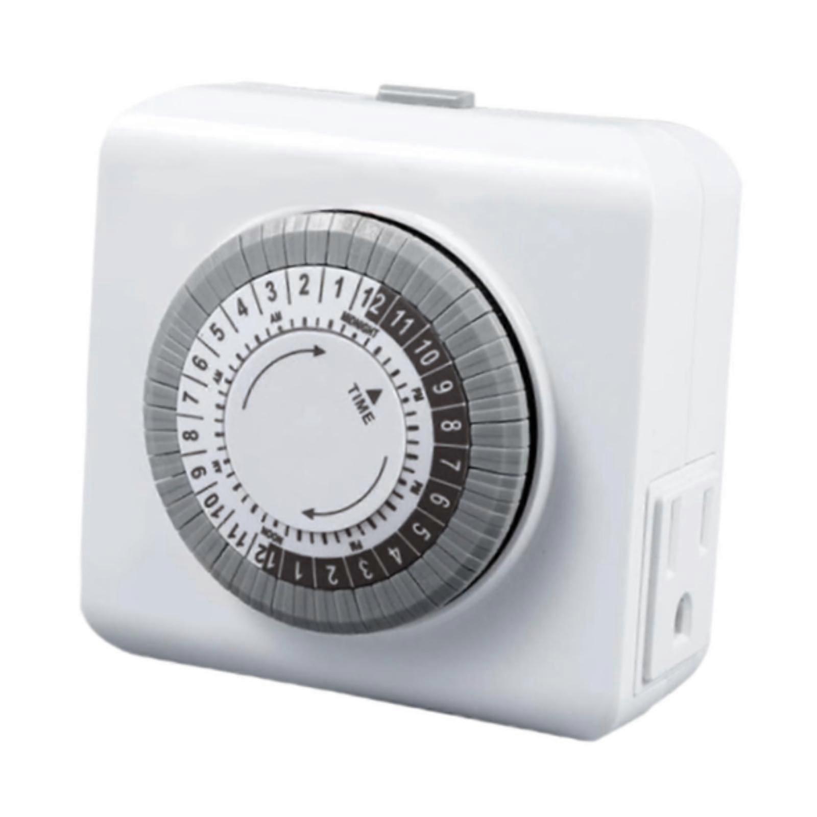 Timer Socket Mini 24 Hour Mechanical Outlet Timer for Lights Home Appliances