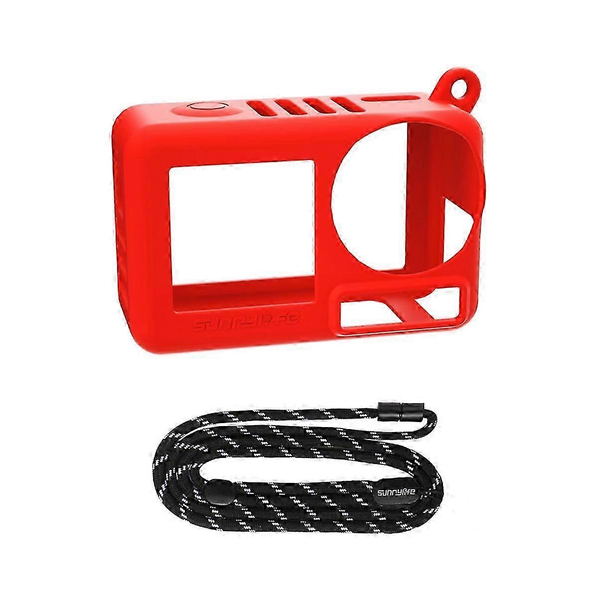 Silicone Protective Case suitable for ACTION 5 Pro Scratch- Anti-Collision Camera Protector with Lens Cap A