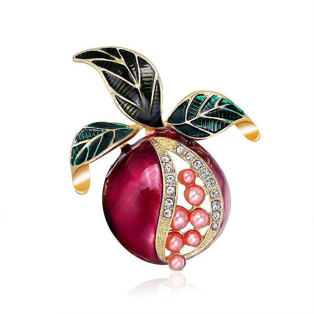Pearl Pomegranate Brooch for Formal Occasions